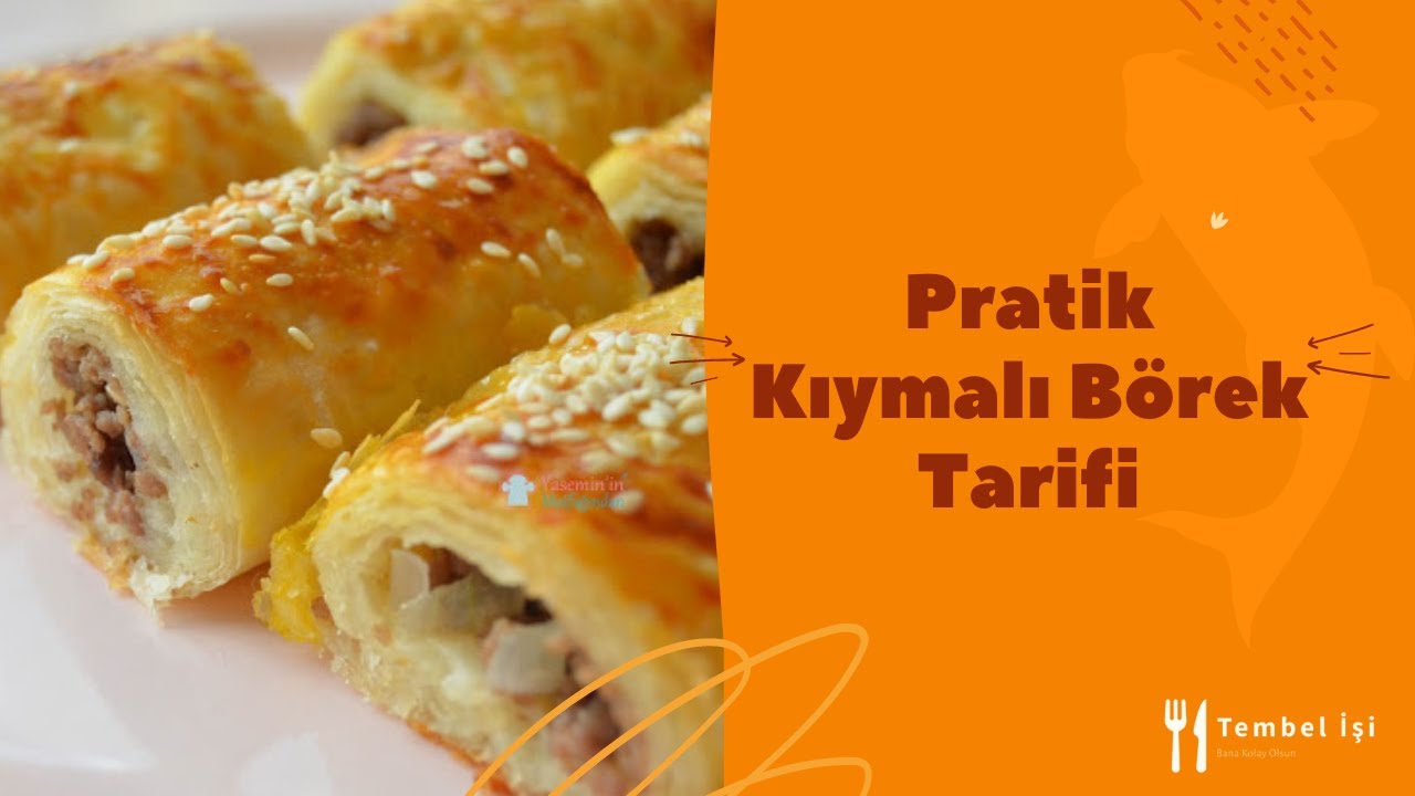 Pratik Kıymalı Börek tarifi.(pratik ve kolay hazır yufkadan)