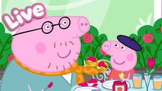 🍎 Peppa Pig Best Bites LIVE! 🐷 Peppa’s Food & Cooking Moments |  Tales Full Episodes 24/7