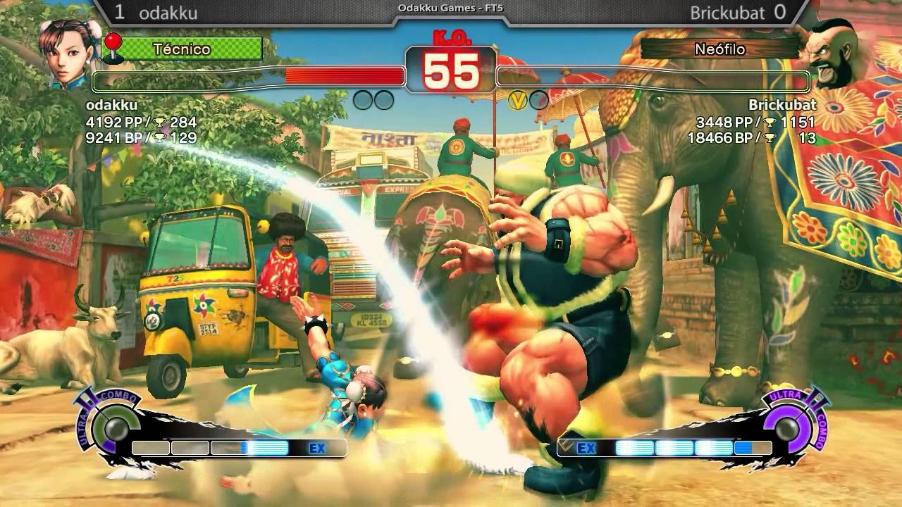 SSFIV AE - odakku (chun) Vs brickubat (zangief) - FT5