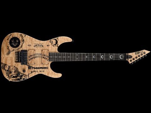 new ESP Kirk Hammett KH Ouija Natural guitar limited editions..!