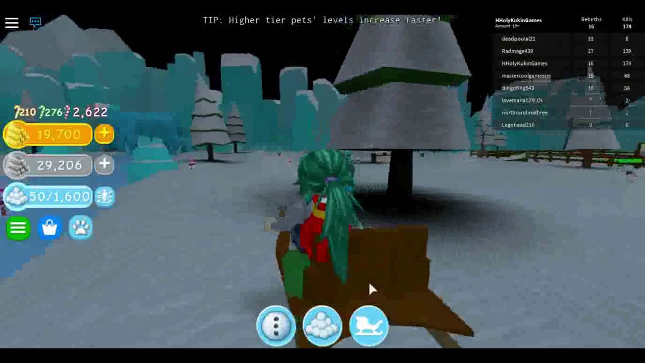 Roblox Snowman Simulator Hholykukingames Shows How 2 Use Sleigh Youtube - roblox simulator snowman how to use buxgg on roblox