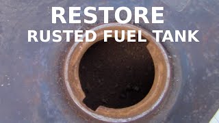 How To Restore A Rusted Motorcycle Fuel Tank With Vinegar