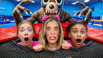 99 Nights In The Gymnastics Gym IN REAL LIFE (Roblox)