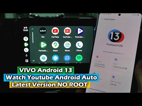 VIVO Android 13  - Watch Youtube On Android Auto Latest Version NO ROOT