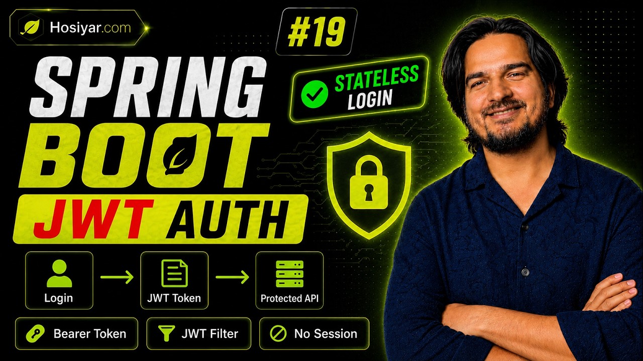 Spring Boot Mastery #19: JWT Authentication Explained | Stateless Login ...