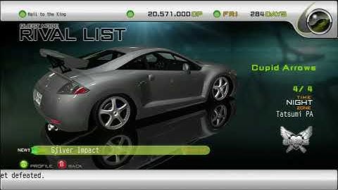 IMPORT TUNER CHALLENGE   XBOX 360   Video   007 of 055   RIVAL LIST   CUPID ARROWS