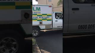 #TripleMurder: Mortuary van takes away victims bodies