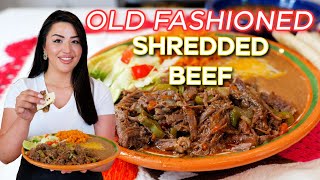 How to make The BEST Mexican Restaurant Shredded Beef Dinner Recipe | Carne deshebrada a la Mexicana