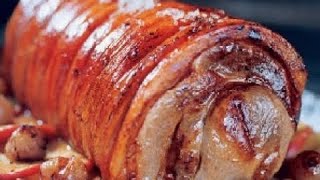 Rolovano pečenje(carsko meso) iz rerneRecept(Porchetta)(Rolled roast meat from the ovenRecipe)