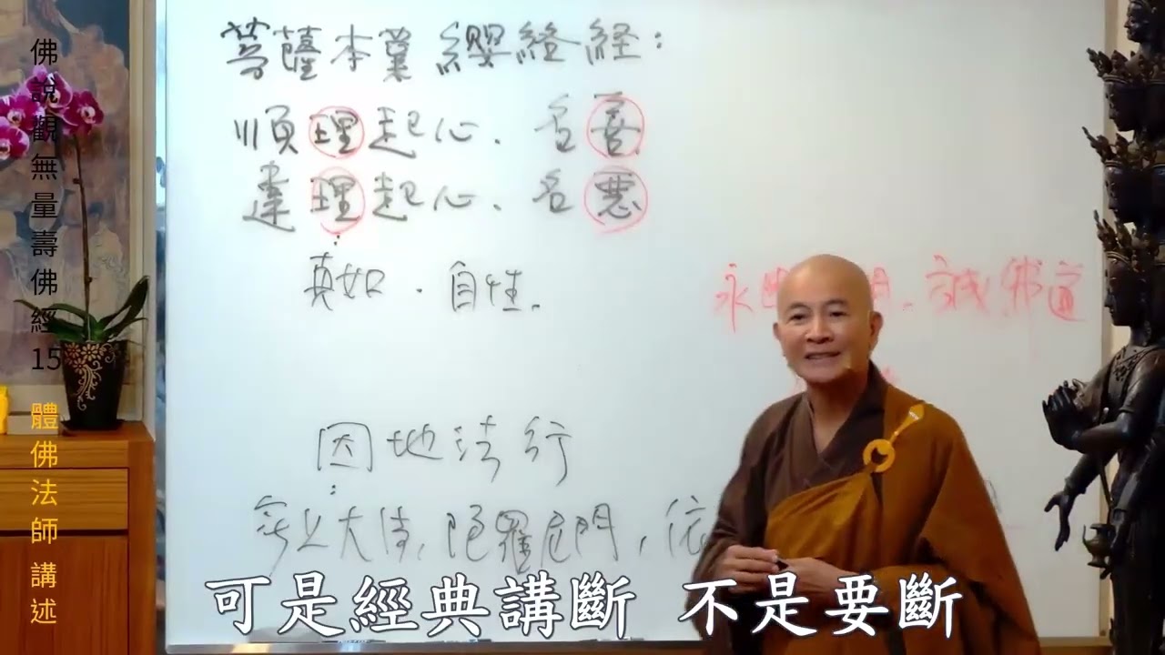 賢首禪苑 體佛法師 佛說觀無量壽佛經 15