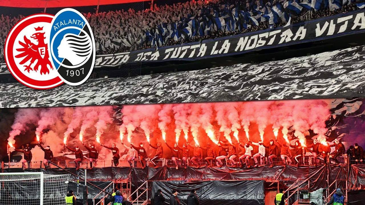 Choreo & Pyro Frankfurt Fans gegen Atalanta | Eintracht Frankfurt - Atalanta Bergamo 0:3