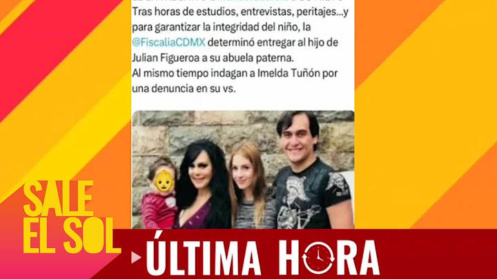 ÚLTIMA HORA: ASEGURAN que el hijo de Julián Figueroa fue ENTREGADO a Maribel Guardia | Sale el Sol