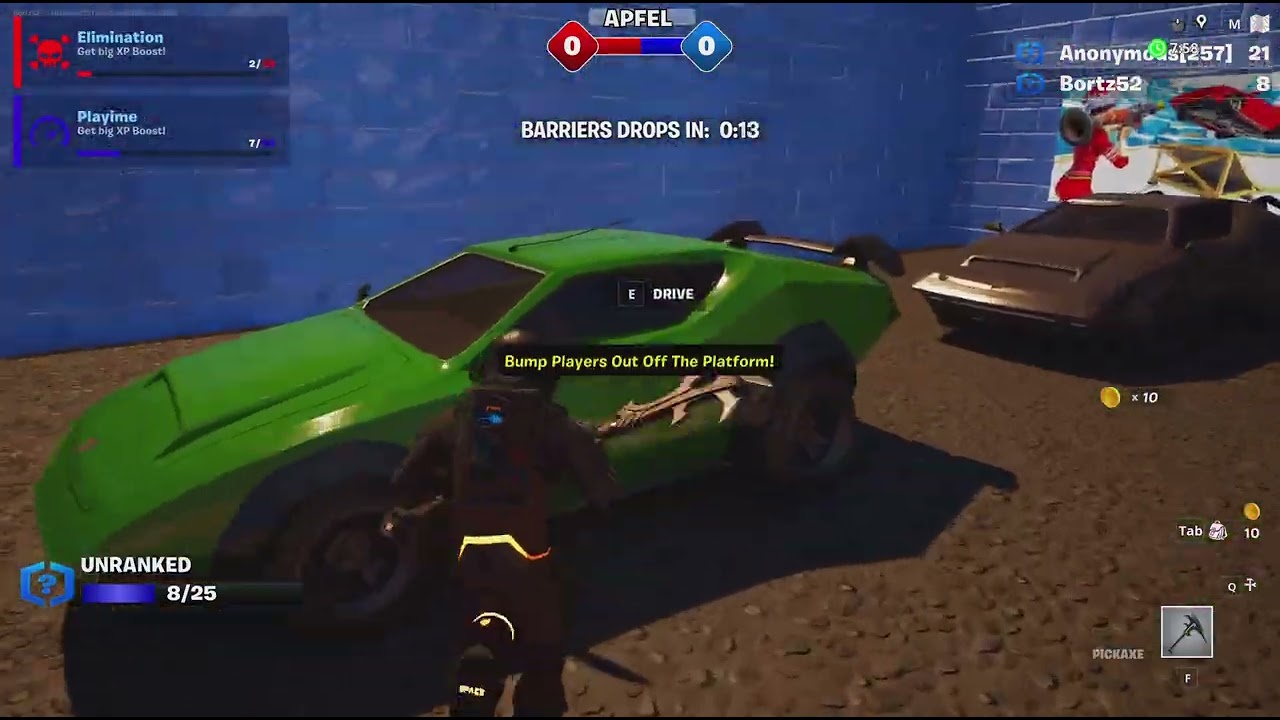 Playing Rockets vs Cars