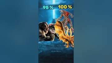 Godzilla x kong full power ( 100 %) vs Mechagodzilla & King Ghidorah full power (100 %)
