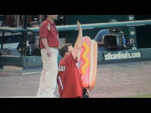 Cardinals' coach Pete Prinzi knocked on head with baseball fired from hot dog  really