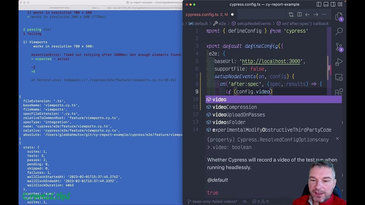 Delete Cypress Videos For Passing Specs YouTube