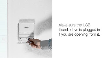 Epson Interactive Projector Tutorial - Opening Files and Inserting Images