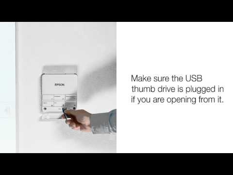 Epson Interactive Projector Tutorial - Opening Files and Inserting Images