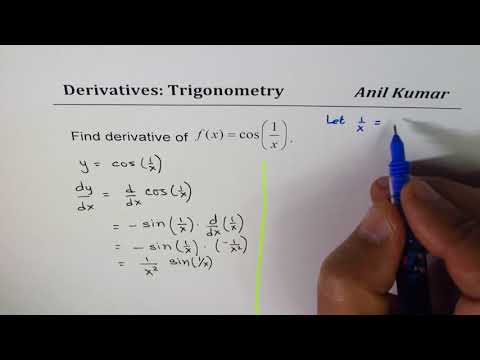 Derivative of cos(1/x)