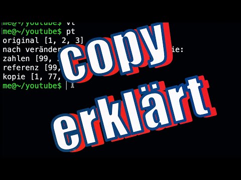 Learning Python – Reference vs. Copy explained simply