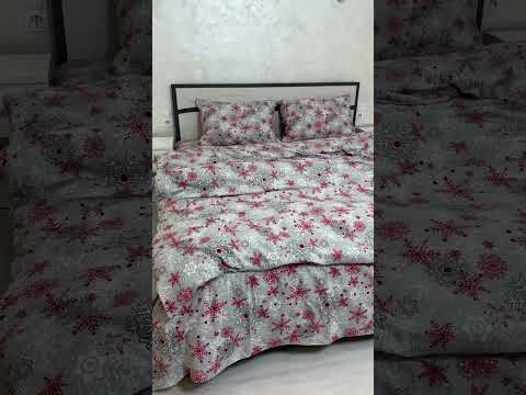 Байковий комплект постільної білизни Півтораспальний розмір, відео 3