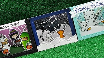 Intro to Shadow Box Card + 3 cards from start to finish
