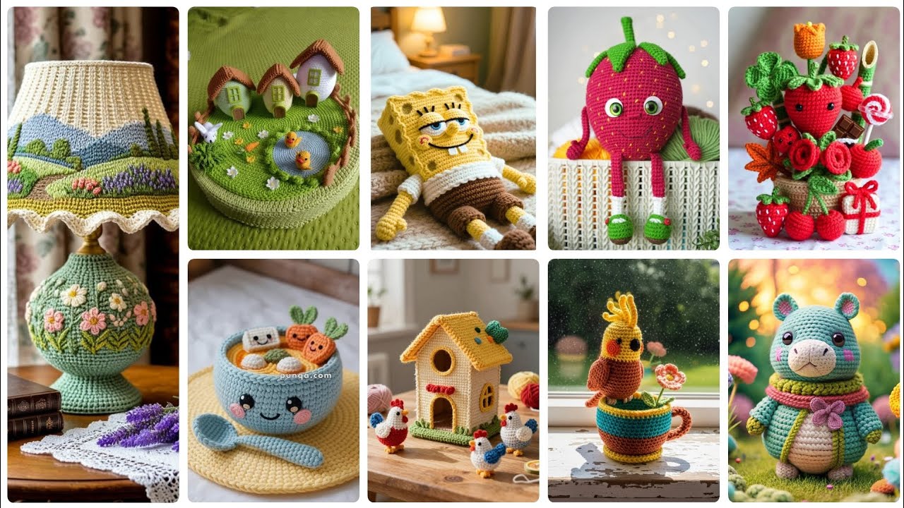 Ideas de patrones de crochet a mano muy atractivas y hermosas para la decoración del hogar. 