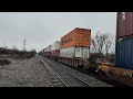 A trio of AC44C6Ms hauling a NS intermodal train.