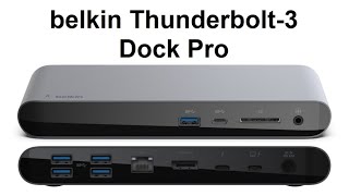 Belkin Thunderbolt-3 Dock Pro - YouTube