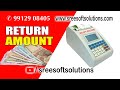 Billing machine for retail shops, Hotel, Restaurants, Fast food center, Fruit Juice Shop-Balance Amt