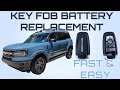 How to Replace a Dead Battery in a 2021 Ford Bronco Sport Key Fob Remote -- FAST &amp; EASY Maintenance