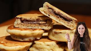 The BEST Mini Nutella Stuffed Pancakes Recipe 🥞