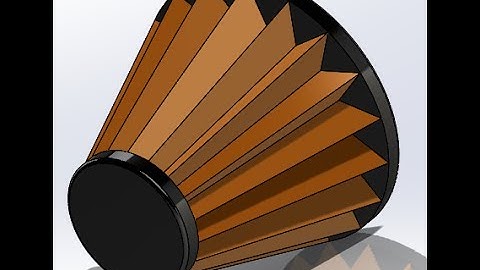 How to design Air filter in solidworks