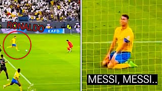 Ronaldo misses an open goal vs Al Hilal 👀