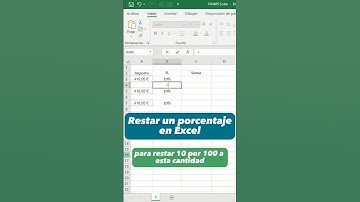 Resta porcentajes como un pro en Excel 📊💡