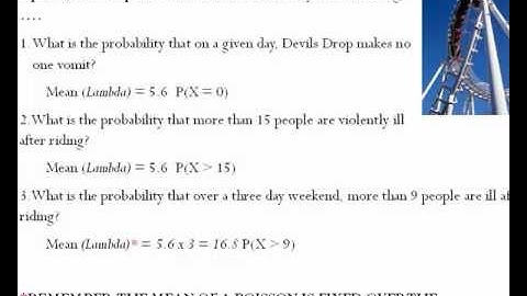 Poisson Distributions in MINITAB 16