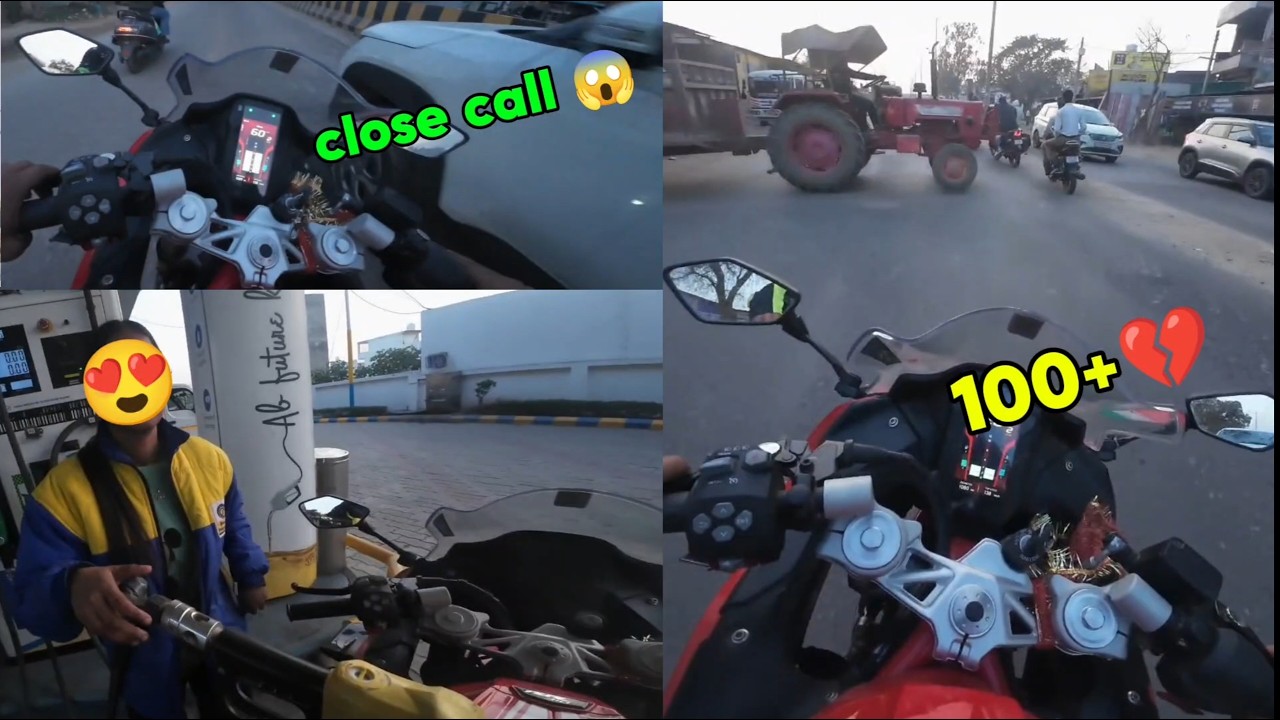 Hyper rider on Bike 🤯| Almost crashed My Bike 😭