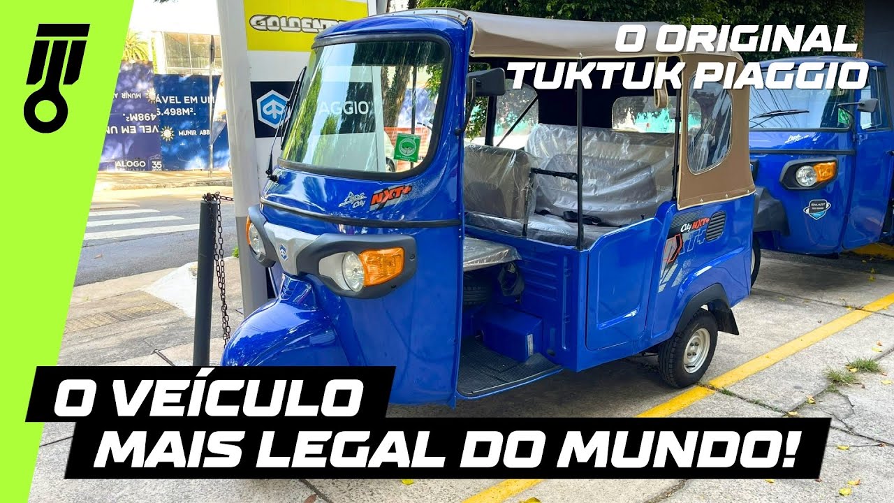 Piaggio TukTuk Apé - O legítimo tuktuk agora no Brasil!