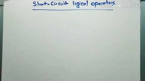 Short- circuit logical operators in Java