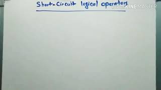 Short- circuit logical operators in Java