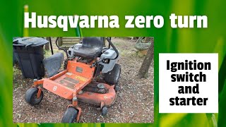 Husqvarna 54in Kohler zero turn starting issue: needs an ignition switch and starter