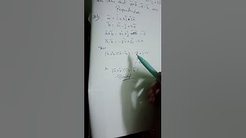 product of vectors (show that vectors are perpendicular)