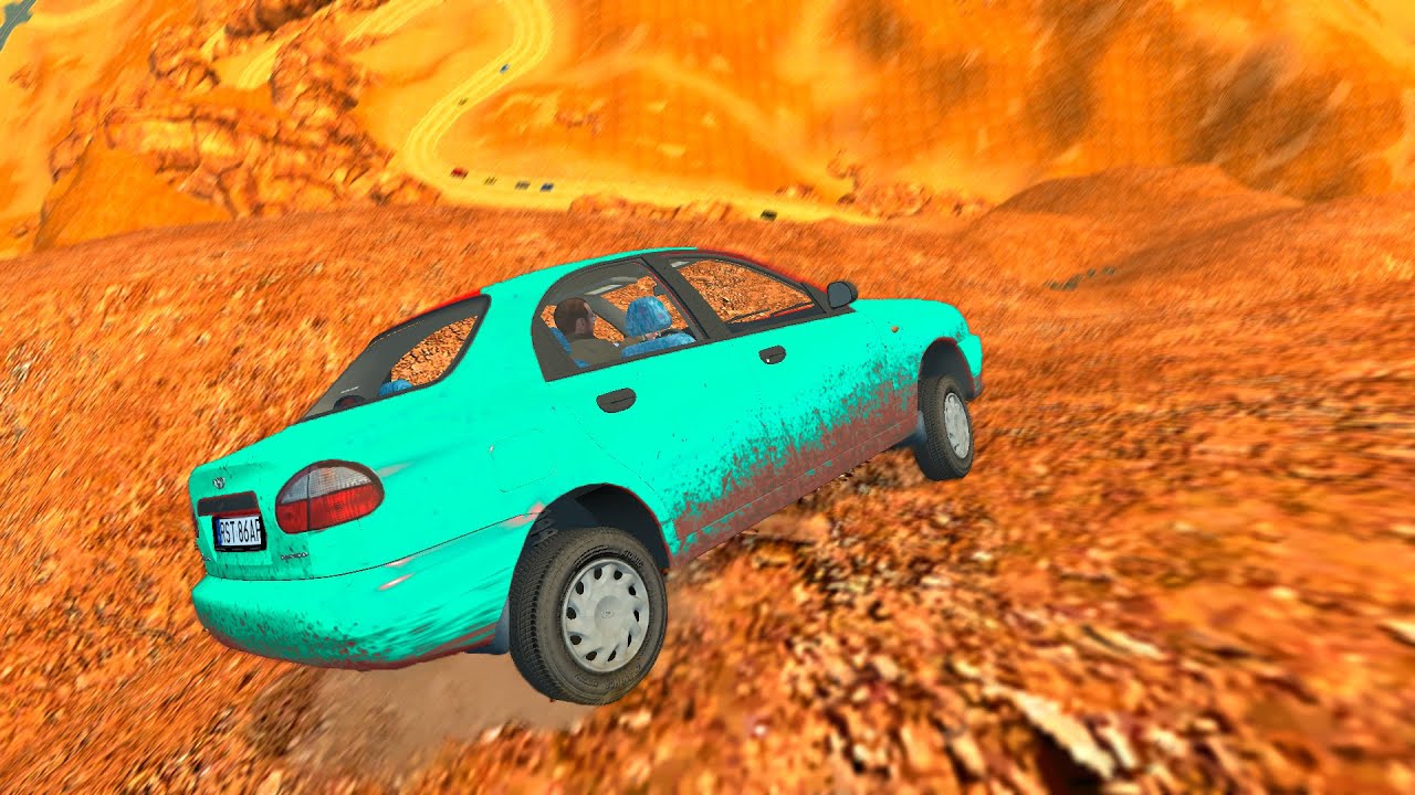 GTA 4 Cliff Drops & Crashes (Real Cars Mods) ep.15