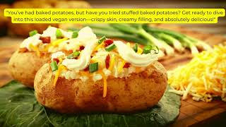 "Loaded Vegan Stuffed Baked Potatoes | Crispy, Creamy & So Satisfying!"
