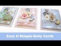 Beginner Card Making- Baby Cards with Distress Oxide Inks