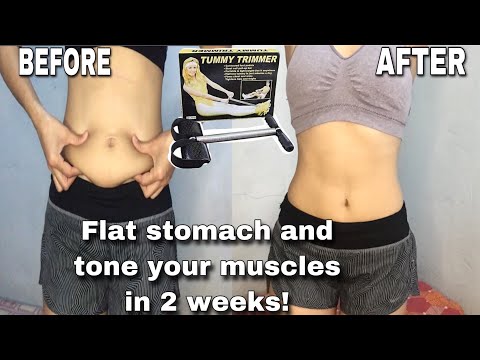 HOW TO GET A FLAT STOMACH IN A WEEK AT HOME | Tummy Trimmer Home Workout