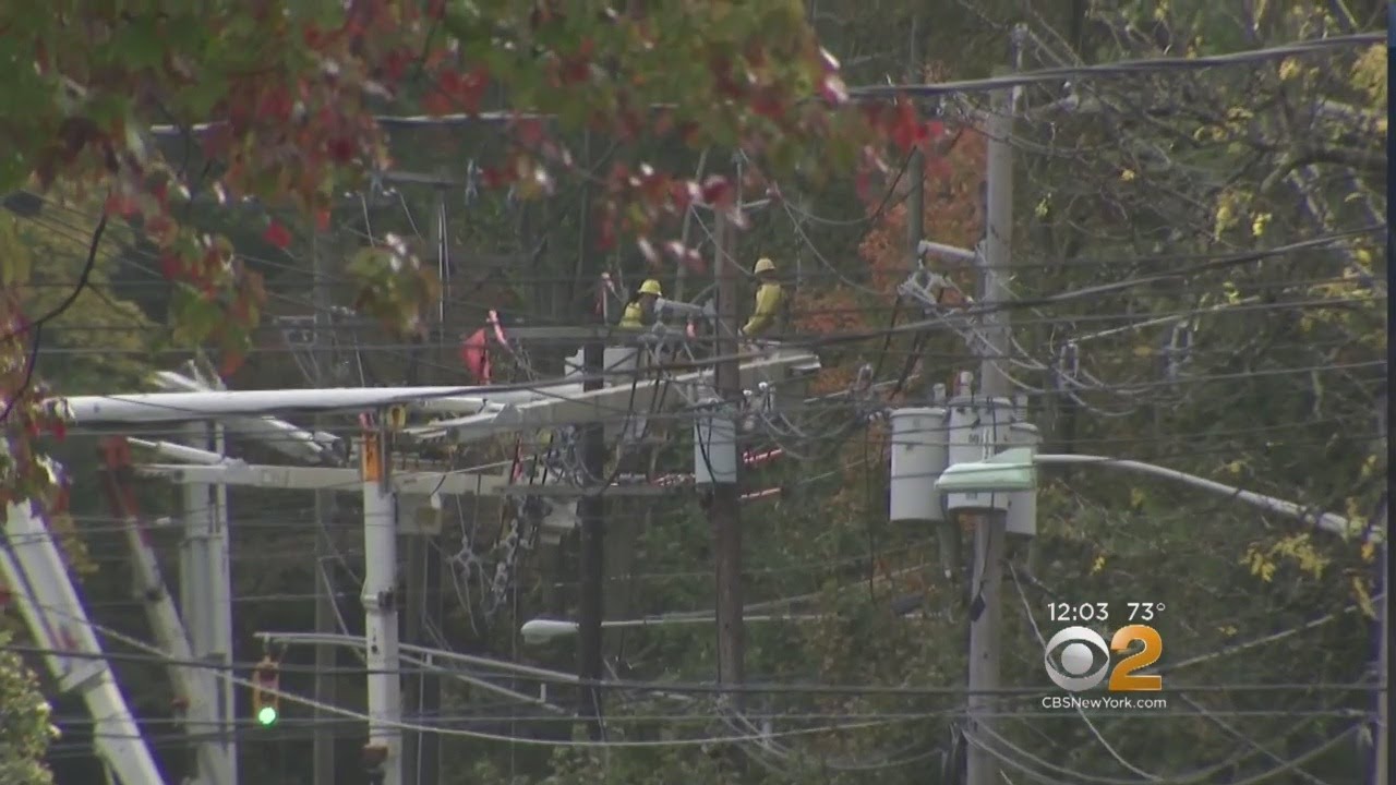 Power Companies Working To Restore Service After Wind Downs Lines - YouTube