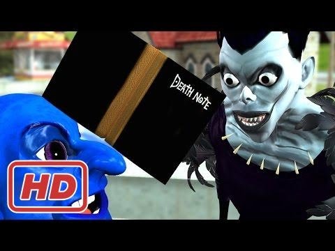 デスノートのリューク（死神）ｖｓ青鬼（パロディアニメ）Death Note's Ryuk vs Ao Oni