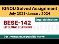 IGNOU BESE 142 Solved Assignment 2023-24 PDF Download | English Medium | Vidyamojo