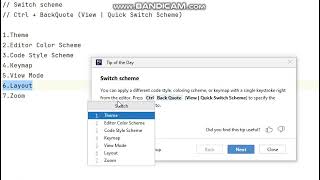 Switch scheme | PhpStorm